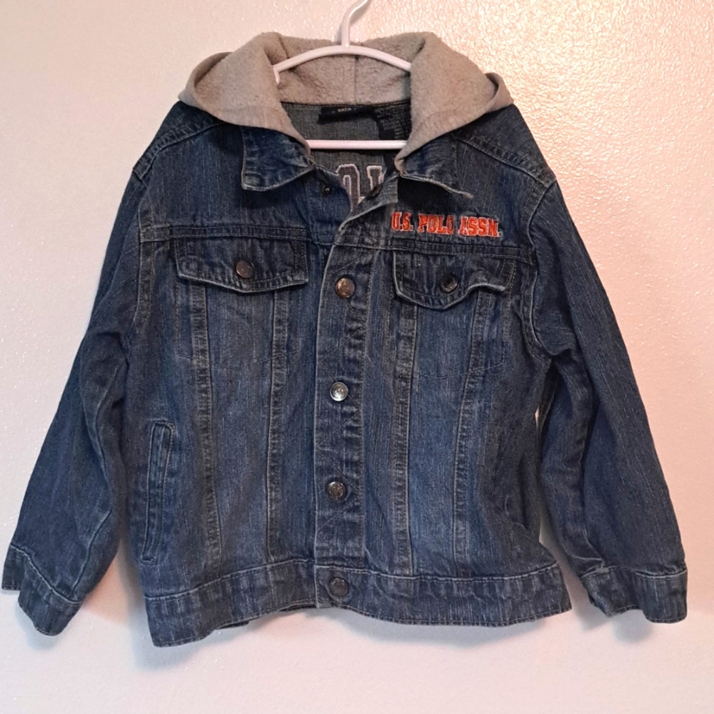 U.S. Polo Assn. Denim hoodie jacket size 4
